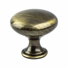 Euro Moderno 1-3/16 Inch Diameter Brushed Antique Brass Cabinet Knob Euro Moderno 1-3/16 Inch Diameter Brushed Antique Brass Cabinet Knob