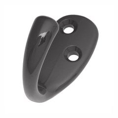 Single Utility Coat Hook Black Single Utility Coat Hook Black