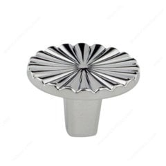 Art Deco 1-3/16 Inch Diameter Chrome Cabinet Knob Art Deco 1-3/16 Inch Diameter Chrome Cabinet Knob