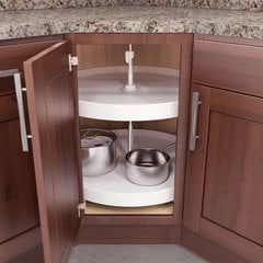 V Susan 18" Full Round Lazy Susan 2 Tray V Susan 18" Full Round Lazy Susan 2 Tray