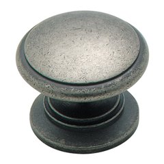 Solid Brass 1-1/4 Inch Diameter Weathered Nickel Cabinet Knob Solid Brass 1-1/4 Inch Diameter Weathered Nickel Cabinet Knob