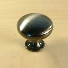 Lisbon 1-3/16 Inch Diameter Brushed Black Nickel Cabinet Knob Lisbon 1-3/16 Inch Diameter Brushed Black Nickel Cabinet Knob
