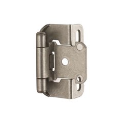 Partial Wrap 1/2" Overlay Hinge Weathered Nickel - Per Pair Partial Wrap 1/2" Overlay Hinge Weathered Nickel - Per Pair