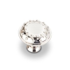 Venezia 1-1/4 Inch Diameter Satin Nickel Cabinet Knob Venezia 1-1/4 Inch Diameter Satin Nickel Cabinet Knob