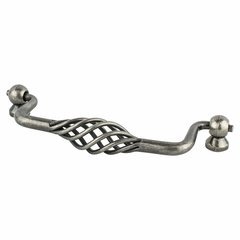 Provence 5-1/16 Inch Center to Center Pewter French Iron Cabinet Pull Provence 5-1/16 Inch Center to Center Pewter French Iron Cabinet Pull