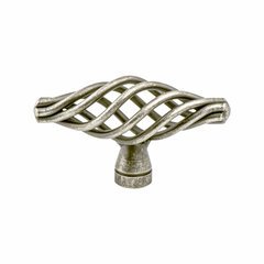 Provence 2-7/16 Inch Diameter Pewter French Iron Cabinet Knob Provence 2-7/16 Inch Diameter Pewter French Iron Cabinet Knob