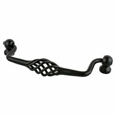 Provence 5-1/16 Inch Center to Center Black Cabinet Bail Pull Provence 5-1/16 Inch Center to Center Black Cabinet Bail Pull