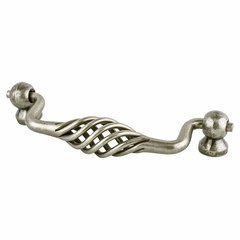 Provence 3-3/4 Inch Center to Center Pewter French Iron Cabinet Pull Provence 3-3/4 Inch Center to Center Pewter French Iron Cabinet Pull