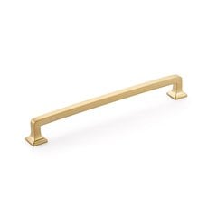 Menlo Park Pull 8 inch Center to Center Signature Satin Brass Menlo Park Pull 8 inch Center to Center Signature Satin Brass