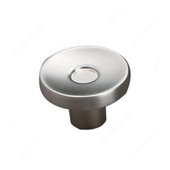 Geometric 2 Inch Diameter Brushed Nickel Cabinet Knob Geometric 2 Inch Diameter Brushed Nickel Cabinet Knob