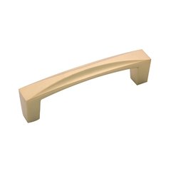 Crest Pull 3-3/4" C/C Flat Ultra Brass Crest Pull 3-3/4" C/C Flat Ultra Brass
