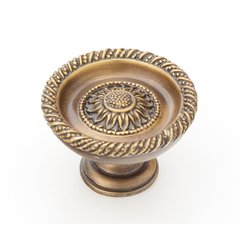 Sunflower 1-3/4 Inch Diameter Estate Dover Cabinet Knob Sunflower 1-3/4 Inch Diameter Estate Dover Cabinet Knob