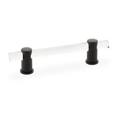 Lumiere Pull 4" C/C Clear Acrylic & Matte Black Lumiere Pull 4" C/C Clear Acrylic & Matte Black