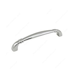 Art Deco 5-1/16 Inch Center to Center Chrome Cabinet Pull Art Deco 5-1/16 Inch Center to Center Chrome Cabinet Pull