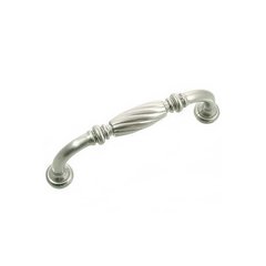 French Twist 3 Inch Center to Center Satin Nickel Cabinet Pull French Twist 3 Inch Center to Center Satin Nickel Cabinet Pull