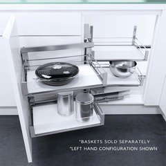 Wari Corner Right Hand Blind Corner Frame 35.50" Chrome Wari Corner Right Hand Blind Corner Frame 35.50" Chrome