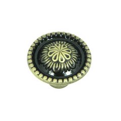 Cornell 1-1/4 Inch Diameter Brushed Antique Brass Cabinet Knob Cornell 1-1/4 Inch Diameter Brushed Antique Brass Cabinet Knob