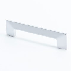 Edge 3-3/4 Inch Center to Center Dull Chrome Cabinet Pull Edge 3-3/4 Inch Center to Center Dull Chrome Cabinet Pull