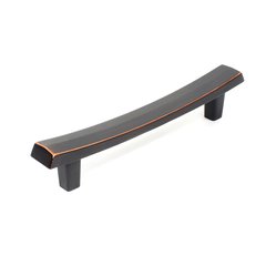 L'arco 5-1/16 Inch Center to Center Regent Bronze Cabinet Pull L'arco 5-1/16 Inch Center to Center Regent Bronze Cabinet Pull