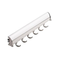 Elite Belt Rack Polished Chrome 11-7/8" L - 5 Hook Elite Belt Rack Polished Chrome 11-7/8" L - 5 Hook