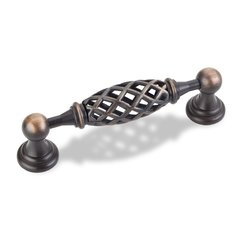 Tuscany 3-3/4 Inch Center to Center Antique Brushed Satin Brass Cabinet Pull Tuscany 3-3/4 Inch Center to Center Antique Brushed Satin Brass Cabinet Pull