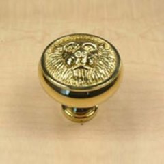 Roman 1-1/4 Inch Diameter Polished Brass Cabinet Knob Roman 1-1/4 Inch Diameter Polished Brass Cabinet Knob