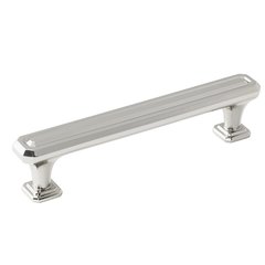 Wells 5-1/16 Inch Center to Center Polished Nickel Cabinet Pull Wells 5-1/16 Inch Center to Center Polished Nickel Cabinet Pull