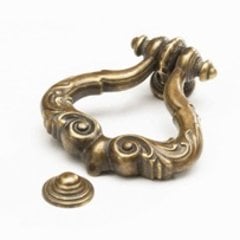 Chalice 2-1/8 Inch Diameter Monticello Brass Cabinet Ring Pull Chalice 2-1/8 Inch Diameter Monticello Brass Cabinet Ring Pull