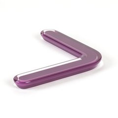 Next 6-5/16 Inch Center to Center Violet Transparent Cabinet Pull Next 6-5/16 Inch Center to Center Violet Transparent Cabinet Pull