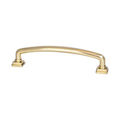 Tailored Traditional Pull 5-1/16" C/C Modern Brushed Gold Tailored Traditional Pull 5-1/16" C/C Modern Brushed Gold