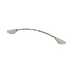 Modern Cable 5-5/16 Inch Center to Center Satin Nickel Cabinet Pull Modern Cable 5-5/16 Inch Center to Center Satin Nickel Cabinet Pull
