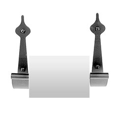 Spear Toilet Tissue Holder 6-1/2 inch Long Black Iron Spear Toilet Tissue Holder 6-1/2 inch Long Black Iron