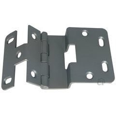 #74 Five Knuckle Overlay Institutional Hinge - Chrome Powder Coat #74 Five Knuckle Overlay Institutional Hinge - Chrome Powder Coat