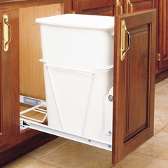Single Trash Pullout 50 Quart -White Single Trash Pullout 50 Quart -White