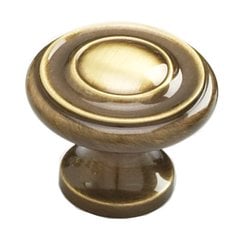 Solid Brass Traditional Designs 1-1/4 Inch Diameter Antique Brass Cabinet Knob Solid Brass Traditional Designs 1-1/4 Inch Diameter Antique Brass Cabinet Knob