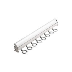 Elite Scarf Rack Polished Chrome 17-7/8 inch L - 8 Hook Elite Scarf Rack Polished Chrome 17-7/8 inch L - 8 Hook