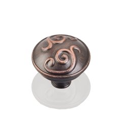 Kensington 1-3/8 Inch Diameter Dark Brushed Antique Copper Cabinet Knob Kensington 1-3/8 Inch Diameter Dark Brushed Antique Copper Cabinet Knob