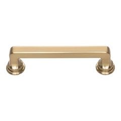 Oskar Pull 3-3/4 inch Center to Center Warm Brass Oskar Pull 3-3/4 inch Center to Center Warm Brass