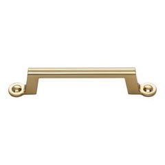 Bradbury Pull 3-3/4 inch Center to Center Warm Brass Bradbury Pull 3-3/4 inch Center to Center Warm Brass