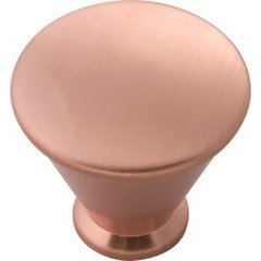 Facette Knob 1-1/4 inch Diameter Brushed Copper Facette Knob 1-1/4 inch Diameter Brushed Copper