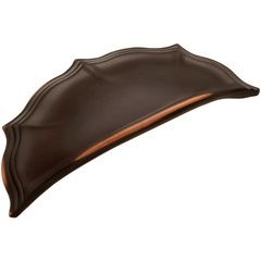 Verona Cup Pull 3 inch Center to Center Oil-Rubbed Bronze Highlighted Verona Cup Pull 3 inch Center to Center Oil-Rubbed Bronze Highlighted