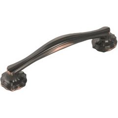 Verona Pull 3-3/4 inch Center to Center Oil-Rubbed Bronze Highlighted Verona Pull 3-3/4 inch Center to Center Oil-Rubbed Bronze Highlighted