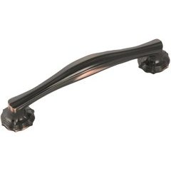 Verona Pull 5-1/16 inch Center to Center Oil-Rubbed Bronze Highlighted Verona Pull 5-1/16 inch Center to Center Oil-Rubbed Bronze Highlighted