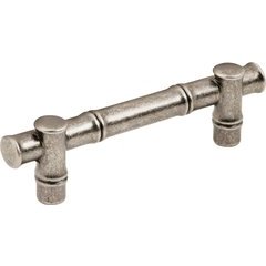 Junzi Pull 3-3/4 inch Center to Center Black Nickel Vibed Junzi Pull 3-3/4 inch Center to Center Black Nickel Vibed