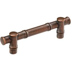 Junzi Pull 3-3/4 inch Center to Center Dark Antique Copper Junzi Pull 3-3/4 inch Center to Center Dark Antique Copper