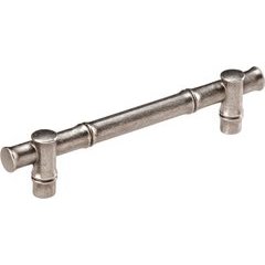 Junzi Pull 5-1/16 inch Center to Center Black Nickel Vibed Junzi Pull 5-1/16 inch Center to Center Black Nickel Vibed