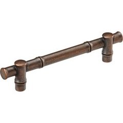 Junzi Pull 5-1/16 inch Center to Center Dark Antique Copper Junzi Pull 5-1/16 inch Center to Center Dark Antique Copper