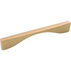 Channel Pull 6-5/16 inch Center to Center Brushed Golden Brass Channel Pull 6-5/16 inch Center to Center Brushed Golden Brass