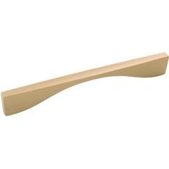 Channel Pull 7-9/16 inch Center to Center Brushed Golden Brass Channel Pull 7-9/16 inch Center to Center Brushed Golden Brass