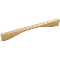 Channel Pull 8-13/16 inch Center to Center Brushed Golden Brass Channel Pull 8-13/16 inch Center to Center Brushed Golden Brass